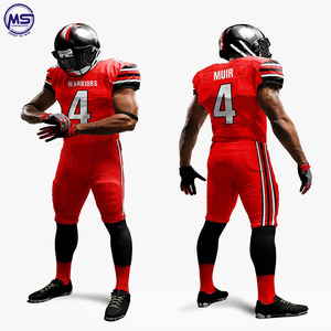 Uniformes de fútbol americano personalizados profesionales Dryfits transpirables sublimados opciones de talla grande precio - Product Image 2
