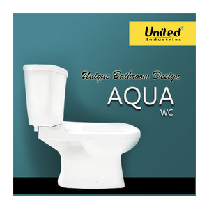 Aqua WC Hiện đại chất lượng cao hai mảnh gốm nhà vệ sinh chỗ ngồi commode với up Flush sang trọng Thiết kế phòng tắm S hoặc P Trap - Product Image 2