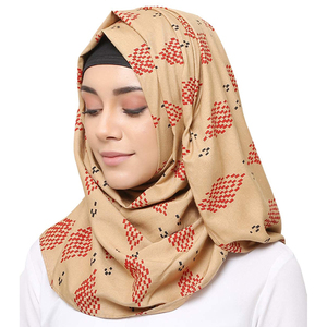 Bufanda hijab de gasa de una pieza para mujer, chales largos y suaves de burbuja lisa, estilo islámico, musulmán - Product Image 5