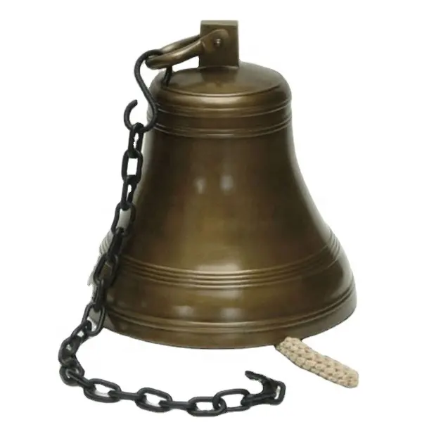 ANTIQUE METAL CHURCH BELL LARGE BRONZE