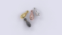 Breloques pendantes vintage pour fête, forme goutte de 13 mm, en argent sterling 925 plaqué or 18 carats, cadeau pour la création de bijoux