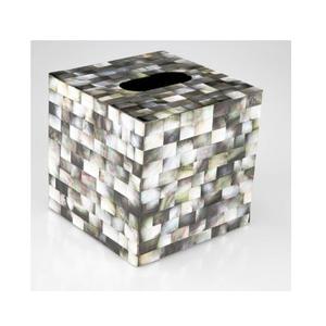 Caja de papel de seda de nácar clásica para vajilla y Escritorio de restaurante Almacenamiento de papel de servilleta de nácar de estilo tradicional - Product Image 4