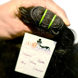 <b>Top</b> Quality Single Double Drawn Machine Weft Unprocessed Cuticle Aligned Hair Brazilian <b>Silky</b> Straight Wavy Curly Virgin Hair - Product Image 6