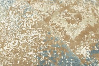 Luxuriöses Persisches Knoten-Teppich-Set aus Wolle und Bambusseide, Handgefertigt, Oxidiert, Handgesponnen, Rutschfest, Waschbar, Umweltfreundlich, Niedrigflorig