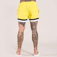 Maillot de bain court rayé pour homme en tissu Taslan PVC, écologique, respirant, infroissable, teint uni, décontracté, style Hawk Eye, pour le sport, vente en gros