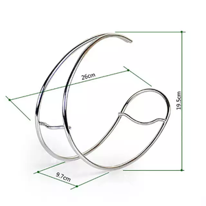 Estante de hierro de metal para vino, estante de exhibición de cocina de pie - Product Image 3