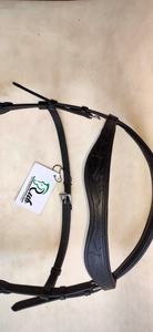 Portable <b>Horse</b> Bridle Comfortable Black Leather with <b>Brass</b> Fittings for Dressage and Racing Riding Hakka More Bridle - Product Image 4