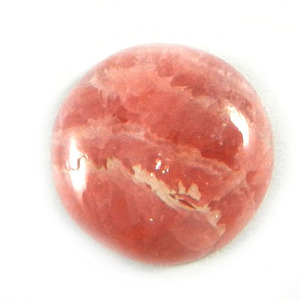 พลอยทรงหลวม Rhodochrosite 13มม.,พลอยทรงหลังเบี้ยทรงกลม1.63 Gms - Product Image 1