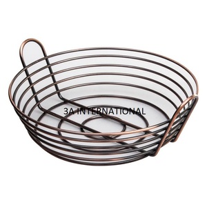 Panier en métal décoratif pour la maison et la cuisine, vaisselle, panier à fruits standard, paniers de rangement pour aliments en vente à prix réduit - Product Image 4