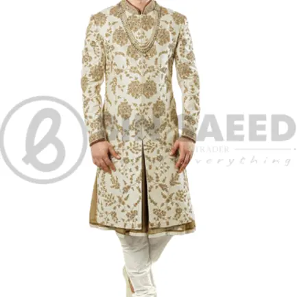 Пакистанский шервани с разноцветной вышивкой ручной работы, мужской пакистанский дизайнерский шервани, последняя коллекция 2022