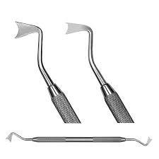 Écarteur gingival Points enduits de titane bleu Instruments à double extrémité de 5mm avec instrument dentaire à poignée creuse légère - Product Image 2