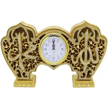 도매 이슬람 장식품 이슬람 조각 선물 시계 알라 MUHAMMED 선물 악세사리 이슬람 홈 장식 장식 Eid 선물
