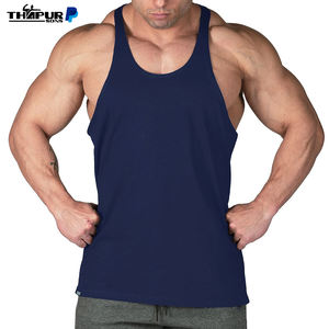 Débardeurs de sport décontractés en coton et élasthanne tricotés sur mesure, respirants, imprimés, grande taille, pour l'entraînement et la gym – Vente en gros de haute qualité - Product Image 3