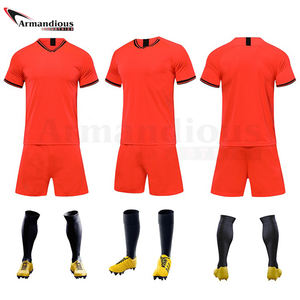 Equipo de fútbol de los hombres Set Barato al por mayor Uniforme Diseños Fútbol Jersey-Ropa de fútbol - Product Image 4