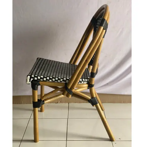 Cadeira para jardim, venda quente pátio ao ar livre, de bambu, rattan, bistro, cadeira para jardim