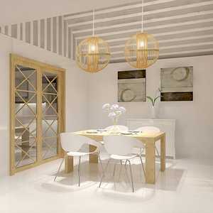 โคมไฟไม้ไผ่ธรรมชาติงานหัตถกรรมคิงส์ KBL01สไตล์เอเชียดีไซน์ช่างฝีมือโปร่งใสขายดีในเวียดนาม - Product Image 6