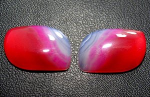 Par de cabujón con forma de hoja de ágata con bandas rosas, piedras preciosas sueltas lisas pulidas de increíble calidad para la fabricación de joyas, piedra Natural - Product Image 4