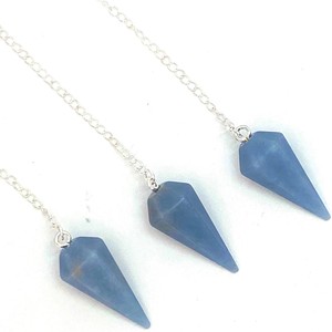 Alta calidad 7 péndulo de Angelita Natural al por mayor ágata para radiestesia y Reiki péndulos de piedras preciosas personalizados - Product Image 2