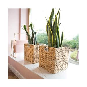 Panier de rangement en jacinthe d'eau naturelle tissée à la main panier de paille fait main du Vietnam 99GD - Product Image 3