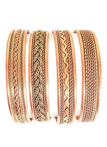 Brazalete Magnético de Cobre y Latón Pulido a Mano de Artesanos Reales de Moda - Diseño Clásico Unisex con Tamaño Personalizado - Product Image 5