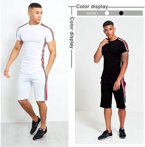Women's Sets — ensemble t-shirt et Short pour hommes, survêtement 2 pièces personnalisé OEM, t-shirt à manches courtes pour hommes, été 2022 - Product Image 6