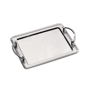 Superior Quality Food Serving <b>Tray</b> Stainless Steel Silver Color <b>Tea</b> Coffee Serving <b>Tray</b> At Lowest Price - Product Image 5