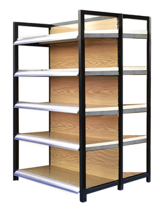 Rak <span class=keywords><strong>Display</strong></span> Kayu Klasik Kelas Atas untuk Toko Serba Ada, Rak Gondola Supermarket Logam - Product Image 6