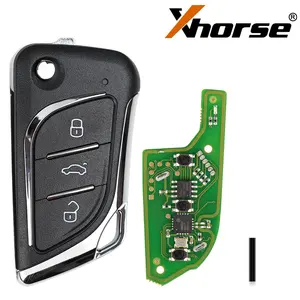 XHORSE XKLKS0EN Lexus Style 3 BTN Wired Remote Key Chrome-plating