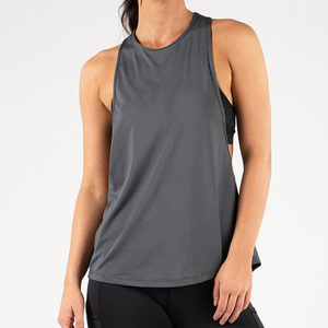 Conception personnalisée Gym Stringer Workout Débardeurs Pour Femmes Gris Couleur Respirant Fitness Porter Dames Débardeurs - Product Image 1