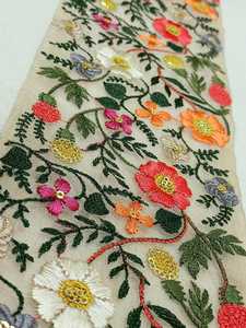 Broderie avec imprimé floral sneakers, 2 pouces, sur mesure, larges couleurs pastel, avec pointes, pour la conception de vêtements - Product Image 6