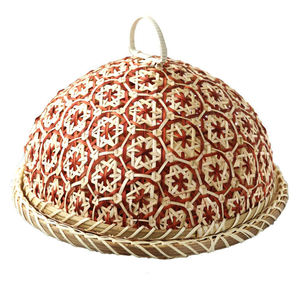 Plateau en marbre de bambou personnalisé nouveau design plateau de service à usage domestique rotin acrylique rénovation résidentielle caractéristique décorative - Product Image 1