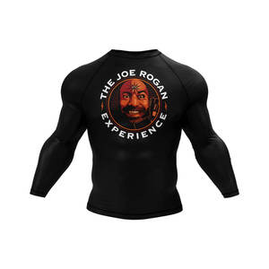 Chemises de sport de compression pour hommes à manches longues Logo personnalisé Rashguard UV Surf BJJ MMA Polyester/Coton 240g DHL FedEx Sublimé OEM - Product Image 1