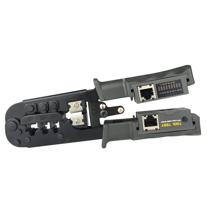 High Quality Multifunction RJ11 RJ12 Rj45 Networking Tools Crimper Rj45 Crimping Tools with Cable Tester Hand Tools Plastic CS03
