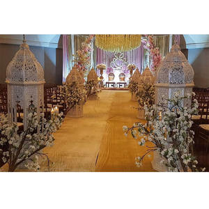 Lámparas de fibra de estilo marroquí para bodas, lámparas blancas para pasillos, decoración de pasillos, londines - Product Image 1