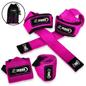 Customized Premium Wrist Wraps Lifting Straps with Carry Bag Professional Wrist Support Weightlifting Gym Straps