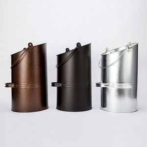 Élégant seau à charbon en métal avec pelle pratique, parfait pour le patio du jardin domestique et le stockage des cendres de feu - Product Image 3