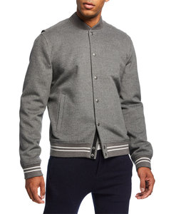 Veste en toile personnalisée de haute qualité avec manches d'hiver et décoration d'appliques - Product Image 4