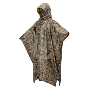 Imperméable sur mesure sac à dos Camouflage manteau de pluie housse de pluie meilleur en vente poncho de pluie