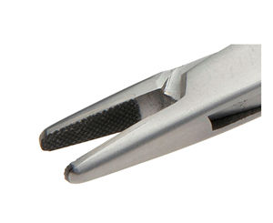 ที่ใส่เข็มผ่าตัดทางทันตกรรม,ที่ใส่เข็ม TC Derf ทังสเตนคาร์ไบด์ทางการแพทย์12ซม. ฟันปลาสแตนเลส CE ISO - Product Image 2