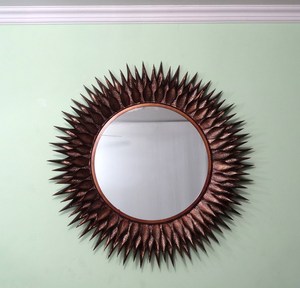 Miroir mural en métal de luxe moderne et élégant, très vendu, avec finition en poudre, pour les fêtes et la décoration de mariage - Product Image 3