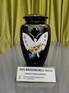 โกศอลูมิเนียมสีดำสำหรับขี้เถ้าของมนุษย์อุปกรณ์ศพจาก brassworld อินเดีย - Product Image 5