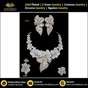 Conjunto de joyería de moda de diamante americano hecho a mano fiesta de boda de inspiración africana compromiso o regalo de aniversario - Product Image 3