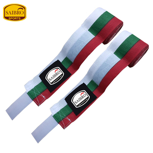 OEM Heavy Duty Fitness Hand Wraps Venta caliente de algodón con elástico logotipo personalizado Precio al por mayor-para el boxeo - Product Image 3