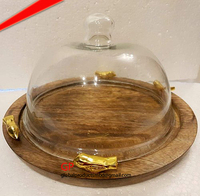 Schönste Kuchen Display Stand mit Kuppel Gold Vogel auf der Oberseite Hochzeit Mittelstücke Tischplatte Dekor Kuchen Dessert Display Stand