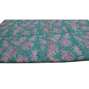 Tissu 100% en coton à imprimés main, étoffe de style indien et ethnique pour confection main de vêtements, course à pied - Product Image 3