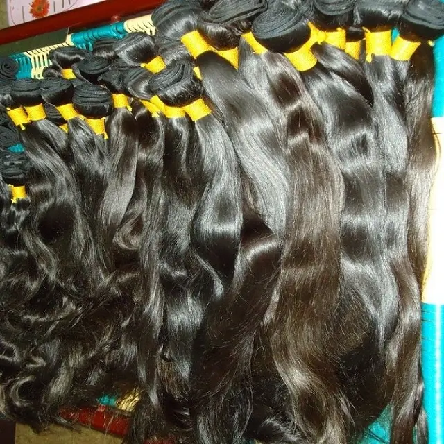 Indian Onbewerkte Materiaal Bulk Hair Extensions Chennai Fabriek
