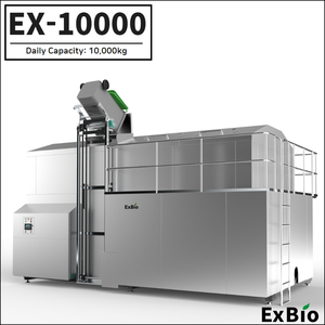 Exbio 10t, Máquina Industrial de Reciclaje de Residuos Alimentarios, Sistema de Compostaje, Digestor de Residuos Orgánicos con Motor de 30HP, Acero Inoxidable - Product Image 2