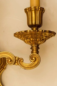 Caldwell Gilt Metal Three <b>Light</b> <b>Sconces</b> - Product Image 3