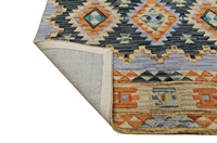 Alfombra Tejida de Lana/Seda para Interiores, Bordada, de Alta Calidad, Pelo Plano, Reversible, Moderna, Grosor Medio, Base de Nailon Antideslizante para el Hogar