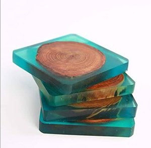 good round design <b>wood</b> and resin <b>coaster</b> wholesale manufacturer antique design handmade resin inlay <b>wood</b> <b>coaster</b> supplier - Product Image 4